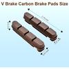 2 Pair of Carbon Brake Pads Carbon Wheels Cushions Cork Brake Shoes Suitable Carbon Rims Use