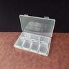 7-Compartment Transparent Storage Box for Electronic Parts and Accessories