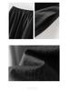 Elastic Waist Tulip Hem Skirt - Women's 2026 Spring French Hepburn Style Mid-Length Little Black Skirt