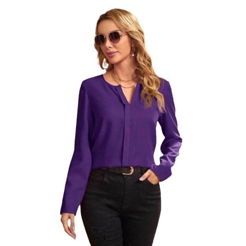 Najlepsze damskie jesienne bluzki koszulowe z satyny imitującej jedwab