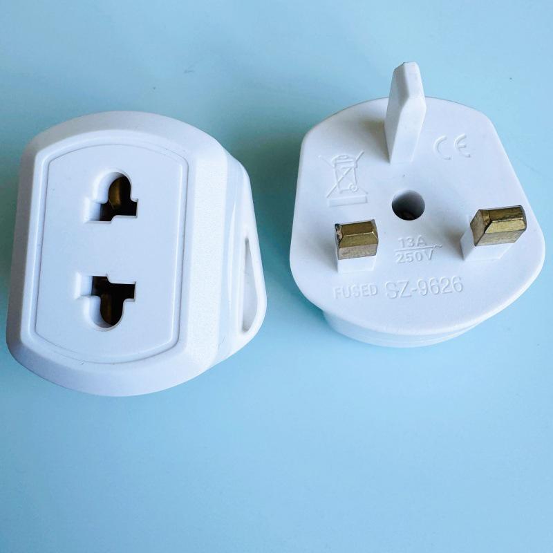 UK Square Pin 13A Power Converter for AU/EU to Hong Kong Plug Adapter