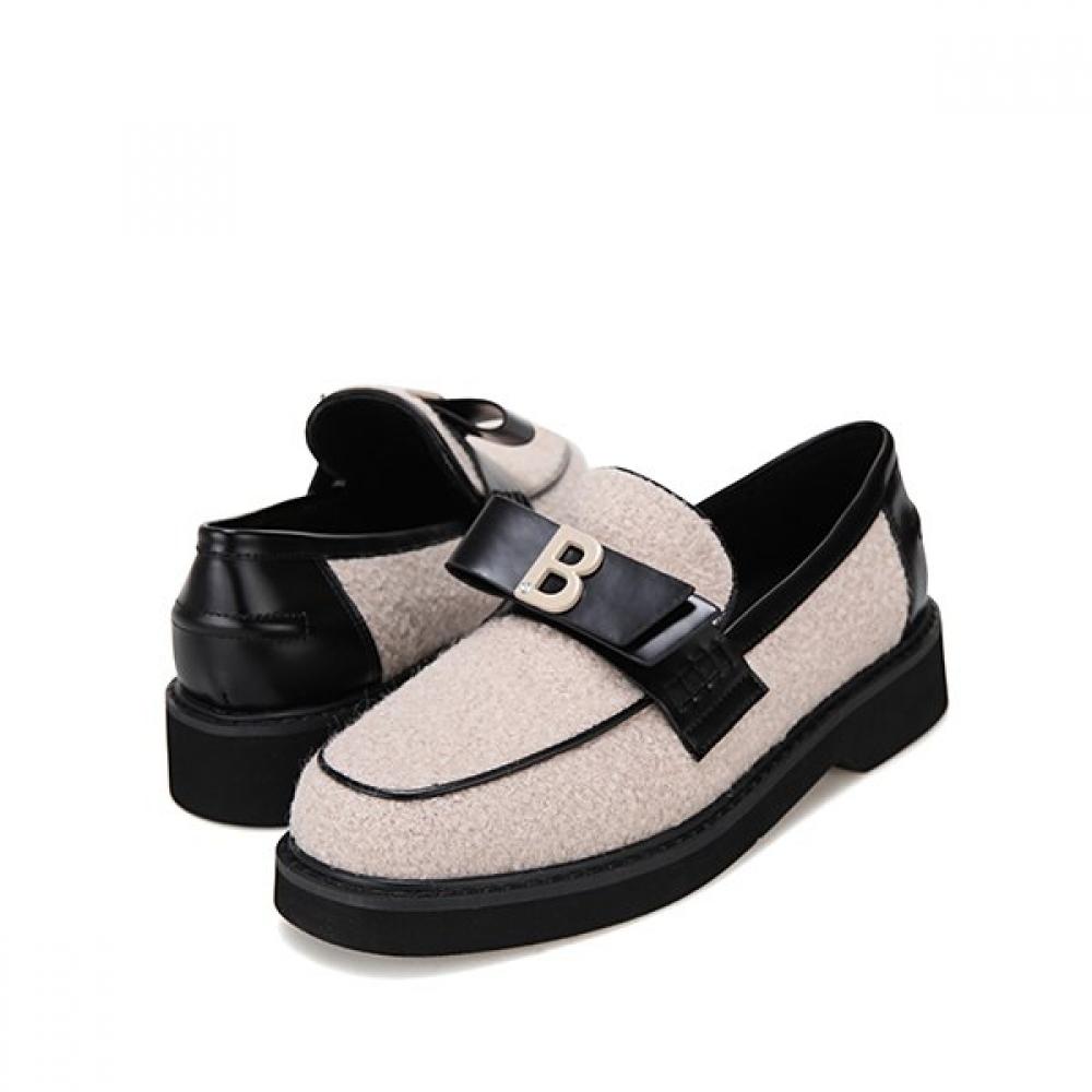 BARBARA Cow Leather Fur Lining 3.5cm Puroper Bbg543be