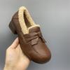 2025 New Lamb Wool Shoes Are Easy To Wear and Not Tired To Keep Your Feet Warm Loafers Pedal New Cotton Shoes Doudou Mother