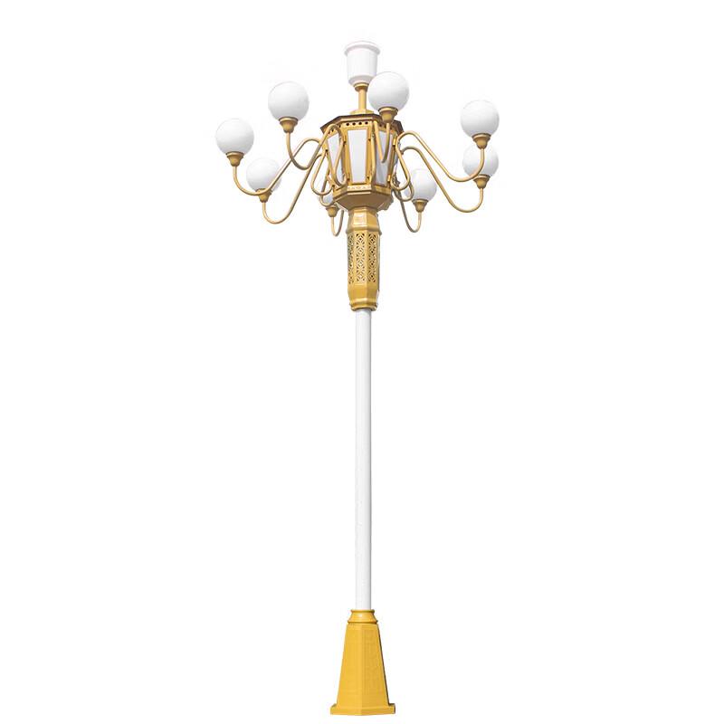 JinRuiFu 8-метровый 9-головый уличный фонарь в китайском стиле с пейзажем