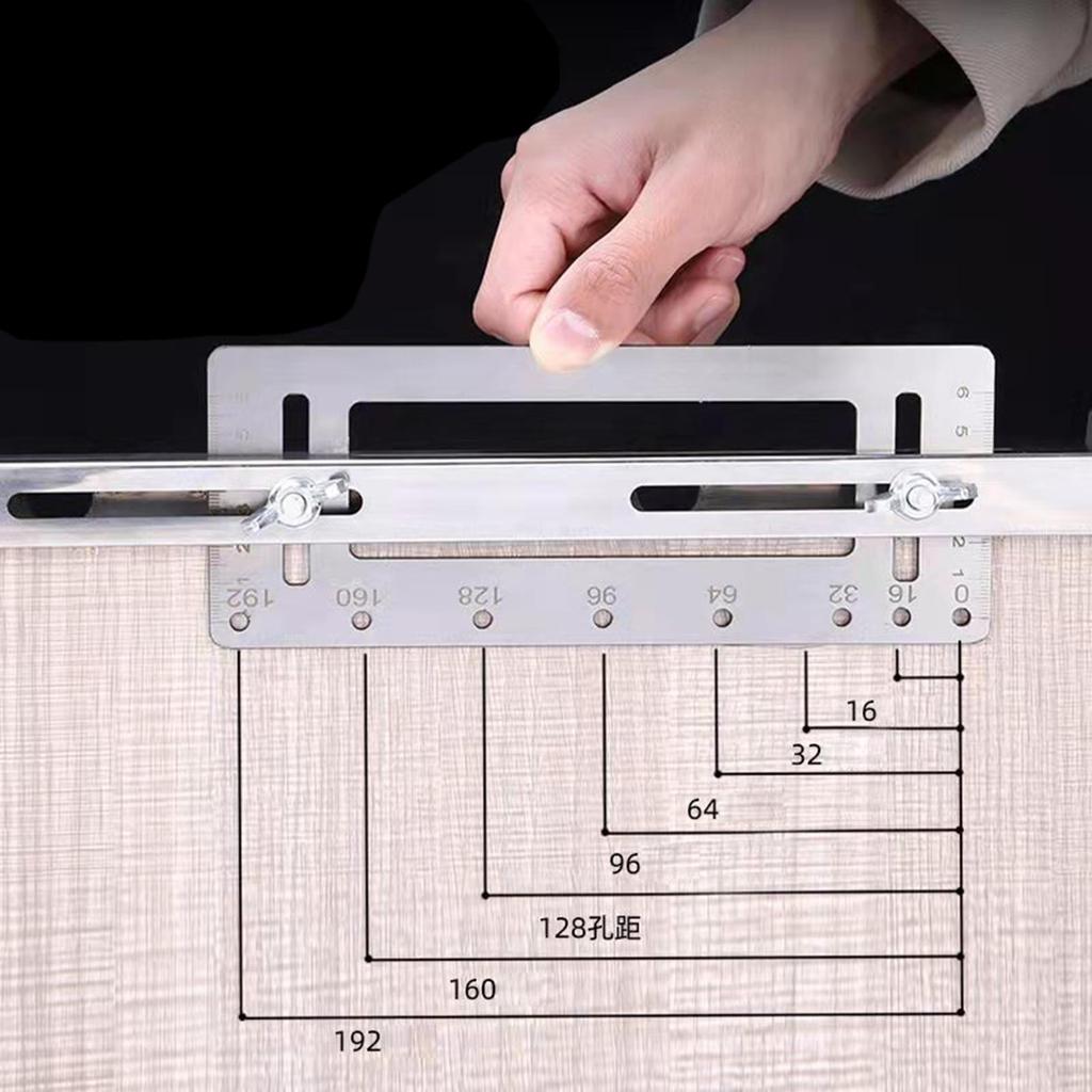 Cabinet Drill Locator Jig Drawer Handle Hole Sleeve Hardware Template Tool Woodworking Tools
