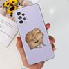 For Samsung Galaxy A32 SM-A325F Cute Flower Cat Pattern Phone Case For Samsung A32 4G Soft Silicone TPU Back Cover