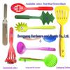 Children's 3-Piece Small Plastic Nylon Kitchenware Set: Slotted Spoon & Fork for Portable Travel & Camping