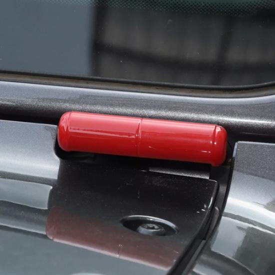 For 18-25 Jeep Gladiator JT/JL Red Exterior Front Windshield Hinge Cover Trim 2P
