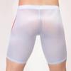 Mens Sheer Bermuda Shorts Bulge Pouch Contrast Trim Stretchy Fitness Nightwear Loungewear