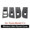 for New Tesla Model Y L Juniper 2026 2025 Accessories Window Lift Switch Protector Cover YL Lifter Button Trim Decoration Cover