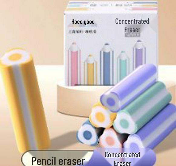 

Triangular Low-Dust Cartoon Eraser for Exams & Art Students