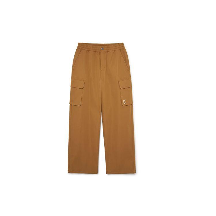 MLB Solid Loose Mid-Rise Button Cargo Pants Women pants Brown 3FWPB0134-45CAS