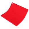 Insulation Pad Food Grade Silicone Pad AntiScalding Thickened Microwave Oven Mat for Kitchen Use(Red )