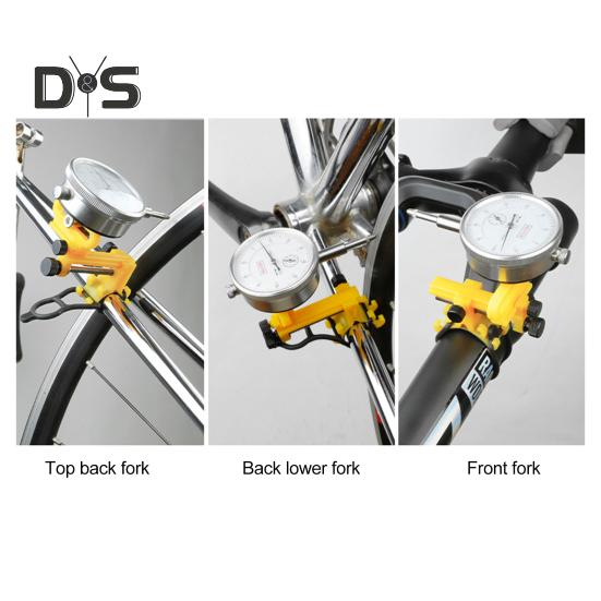 Bike Wheel Truing Stand Tool with Dial Indicator Fork Frame Mount MTB Road Mountain Bicycle Rim Adjustment Tools Bike Repair Accessories