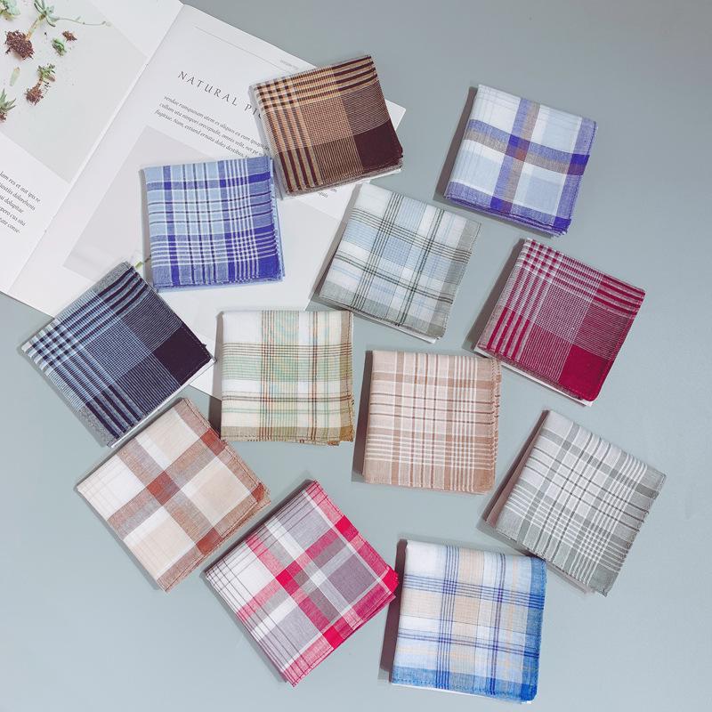 Customizable Pure Cotton Men's Handkerchief - Absorbent and Soft Square Towel