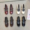 Fashion Footwear Ballet Flats Women Dance Shoes for Spring Buckle Strap Shallow Female Square Toe Ladies Lolita Shoes 2026