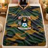 Flannel BlanketCoventry City Football Warm Soft Throw Blanket for Indoor Sofa Bed Living Room Use