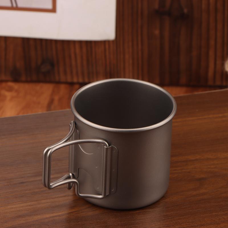 Tazza da campeggio Tazza in titanio Stoviglie da turista Utensili da picnic Attrezzatura da cucina per esterni Attrezzatura da cucina da viaggio Escursionismo