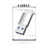 USB 3.0 Hub 4-in-1 Ultra Thin Portable USB3.0 Maximum Transmission Speed 3.0Gbps USB Expansion Compatible with Windows/Mac/PS4/PS5/Chromebook, Etc.