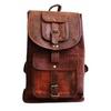 NOVINKA Pánský batoh z pravé kůže Satchel Brown Vintage Bag Rusksack na notebook