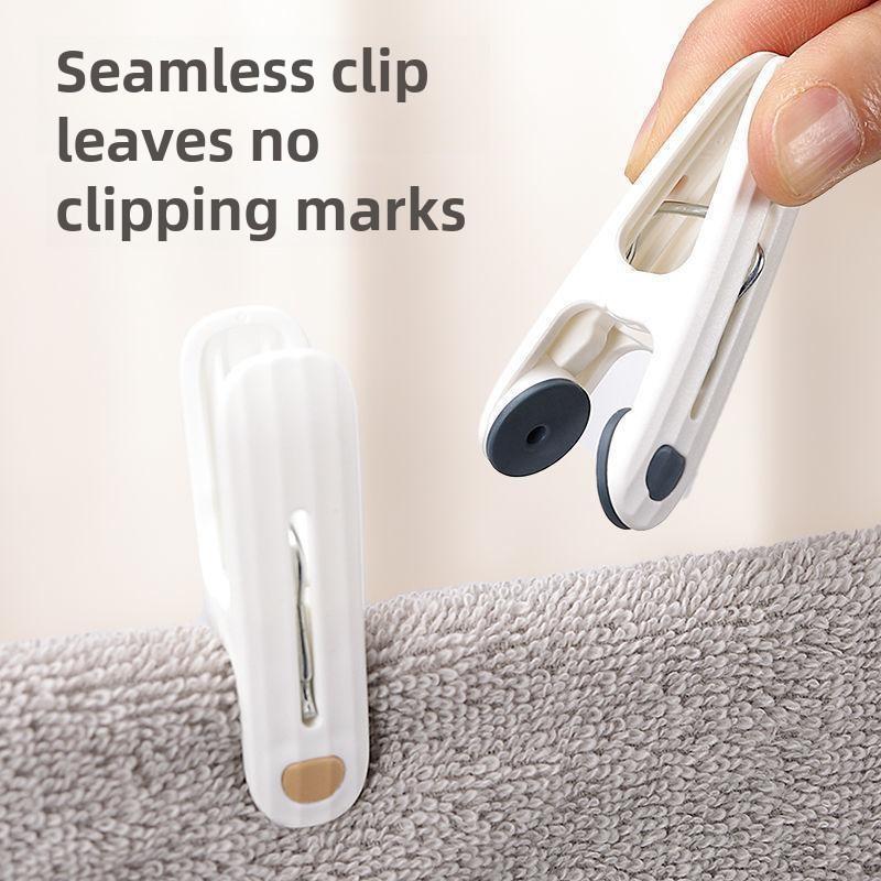 12 Stück Trocken-Steppdecken-Clips, große Clips, winddicht, feste Steppdecken-Clips, Kleider-Clips, nahtloser Bettlaken-Steppdecken-Clip aus Kunststoff für den Haushalt, zum Trocknen von Steppdecken