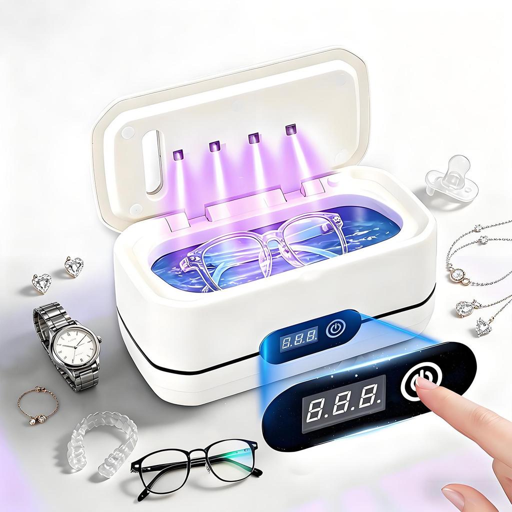 Ultrasonic Eyeglass and Jewelry Cleaner, 650ML Capacity