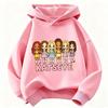 Felpa con Cappuccio Personaggio Cartone Animato KATSEYE per Bambini Felpa con Cappuccio a Manica Lunga per Ragazze Maglione con Grafica di Gruppo Top Casual Street per Bambini