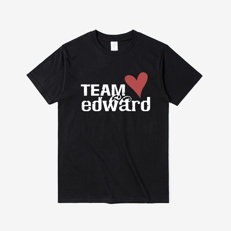 2025 Summer Fashion Short-sleeved Team Edward Letter-printed T-shirt Round Neck Loose Versatile Suitable for Both Men and Women