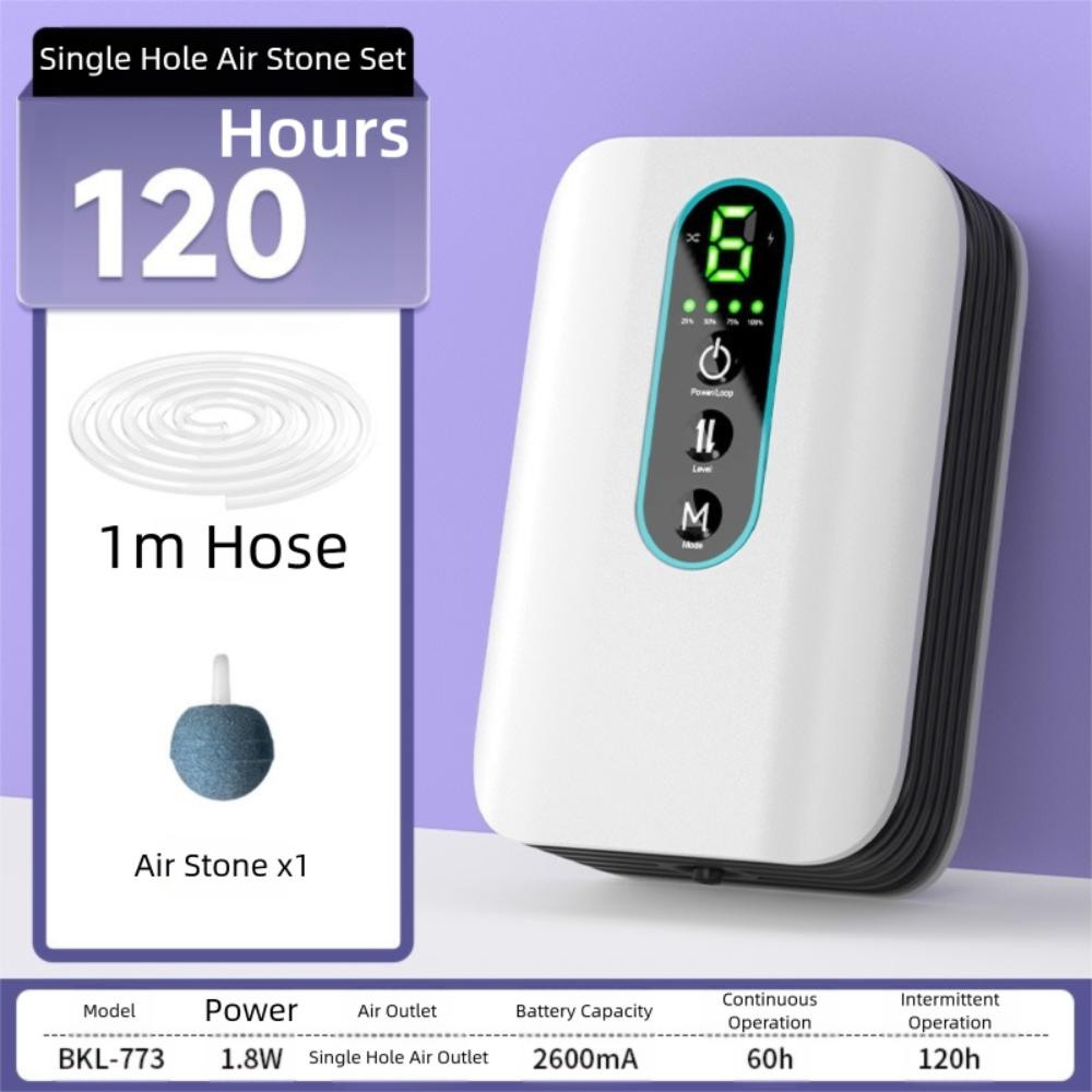 Single/Double Hole Fish Tank Air Pump Dual-Purpose Portable Air Pump  Household Use