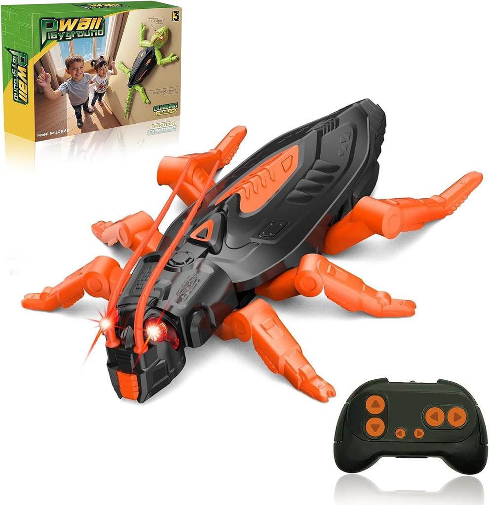 Wall Crawler Gecko RC Toy for Age 8-13 - Realistic Remote Control Lizard Wall Climbing Toy, Birthday Gifts for Boys Age 4-8, Fun and Novelty Toys