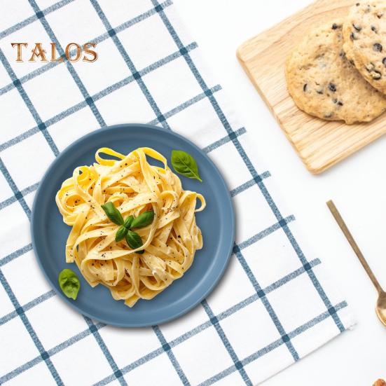 8 ks lehké plastové talíře nerozbitné znovu použitelné jídelní talíře vhodné do myčky na nádobí Barevné talíře do kuchyně pro každodenní kempování