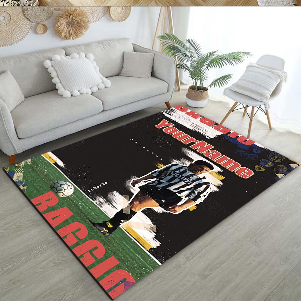 Juventus Customized Name Floor Mat Perfect for Decorate Room Kitchen Bedrooms Playrooms Anti-slip Rug Decorate Offices Best for Christmas