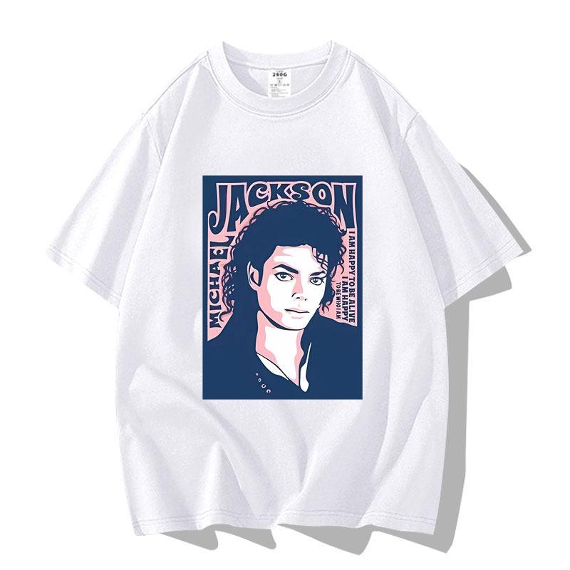 Michael Jackson Pattern Printed Adult and Child Shortsleeved Tshirt Fashionable and Casual Clothing Tshirt