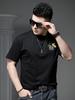 European Trendy Brand Pure Cotton Short-Sleeve T-Shirt for Men, Summer 2026 New Fashion Embroidered Tee, Half-Sleeve Top, Base Shirt