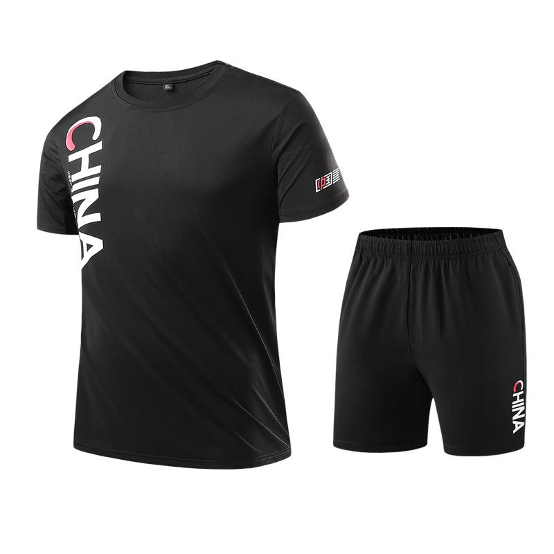 2020 Summer Quick-Dry Men's & Women's Casual Sports Set: Short-Sleeve T-Shirt & Shorts for Fitness, Coaching, & Basketball