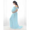 Basic Maternity Dress With Chiffon Fabric For Photoshoot And Summer Wear