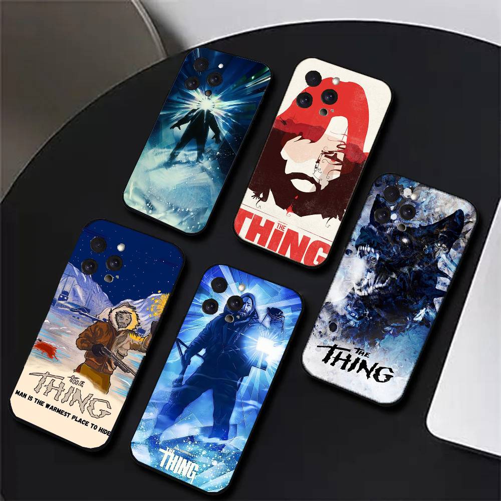 The T-Thing - John Carpenter Thriller Movie Phone Case For IPhone 17 Air 16 15 14 13 Pro Max 11 12 Black Silicone Cover