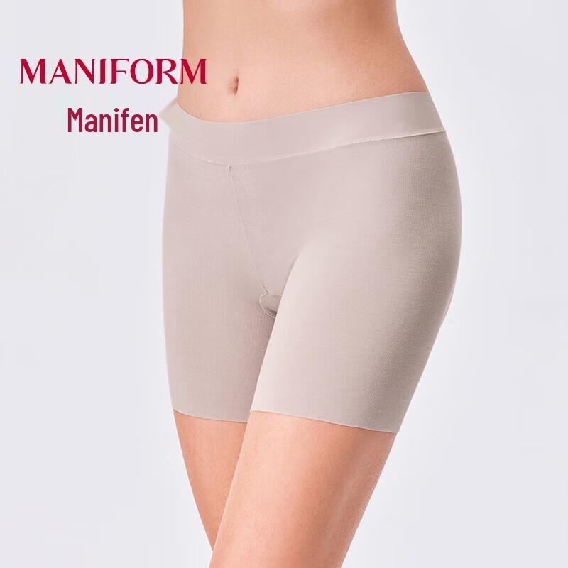 Maniform Women's Seamless Mid-Rise Lace Anti-Chafing Shorts