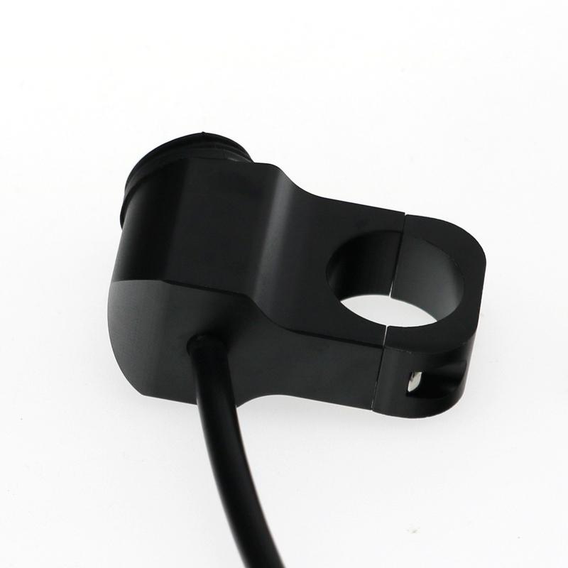 LMoDri 7/8" 22mm Motorcycle Aluminium Alloy Switches Waterproof Headlight Switch and 3 Wires with Red Led Light