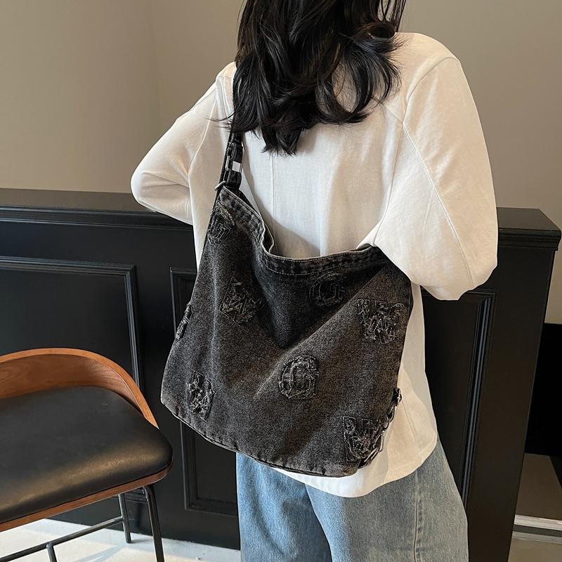 Denim Multifunctional Backpack Women's Large Capacity Tote Bag Shoulder Bag