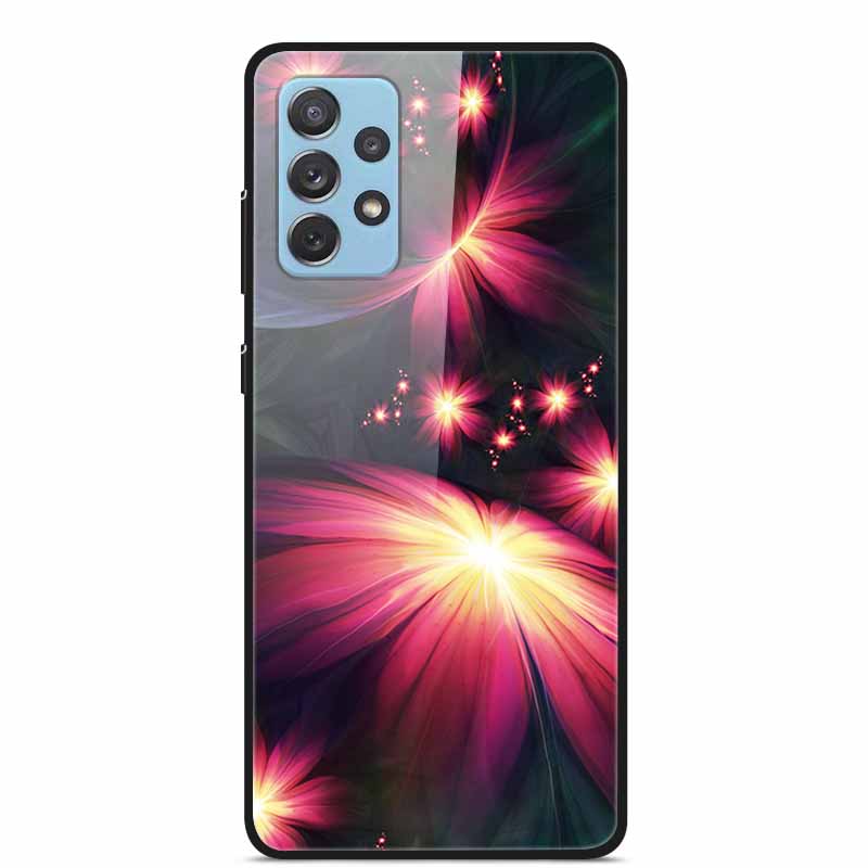 For Samsung A52 5G 4G Cases A52s 5G Tempered Glass Hard Back Cases For Samsung Galaxy A52 5G Phone Covers Funda A 52s 2022 A528B