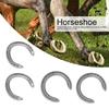 4Pcs Set Durable Horse Riding Equipment Sturdy Horseshoe Kit  Hard Ground Walking