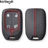 Silicone Car Key Cover Holder Case For CHEVROLET Silverado Suburban For GMC Sierra 1500 2500HD 3500HD Terrain Acadia Keychain