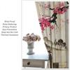Room Darkening Cherry Blossoms Curtains Asia China Japanese Mountain Spring Ink Painting Window Drapes Living Bedro Curtain Vintage Polyester Washable