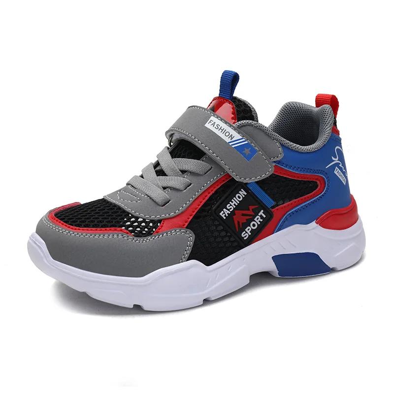 Summer Single Net Breathable Boys Sport Shoes Children Sneakers Rubber Leisure Trainers Casual Kids Sneakers