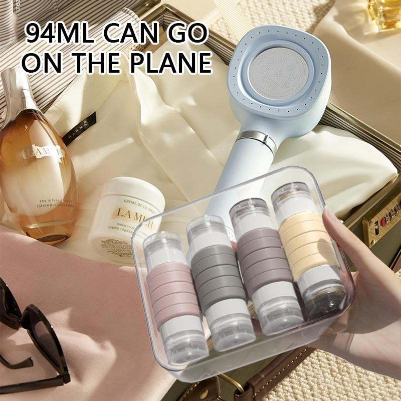 Silicone Dual Head Travel Dispenser Bottle Leak Proof Portable for Shampoo and Lotion Refillable Squeeze Tube Travel Essentials