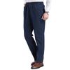 Men's High-Waist Elastic Jeans for Autumn/Winter - Loose, Deep Crotch, Casual Trousers for Middle-Aged and Elderly