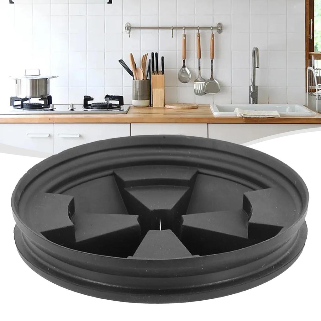 Disposal Splash Guard Garbage Stopper For Kitchen In Sink Erator Wastewater Plug Anti Clogging Black Rubber Removable 8.0x3.3cm