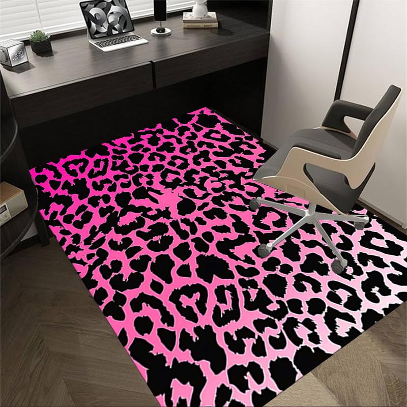 

1PC Leopard print Extra Large Non-Slip Floor carpet, Office, family, bedroom, Studio - Large Area Rug Indoor Rugs, Vibrant Colors-W291 60cm by 90cm