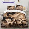 Sherlock Pattern Bedding Set Quilt Cover Pillowcase Home Decor Gift (1 * Duvet Cover + 2 * Pillowcase, Without Core)